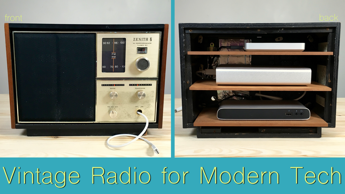 Vintage Radio for Modern Tech. MotherDaughterProjects.com