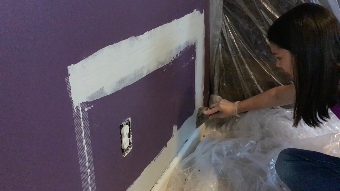 Drywall Repair. Mother Daughter Projects.