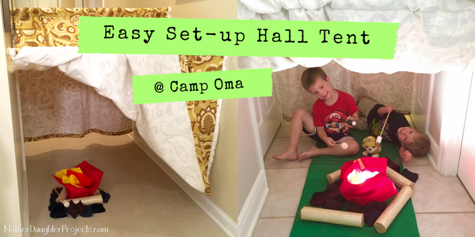 Play Camp Tent. Mother Daughter Projects.