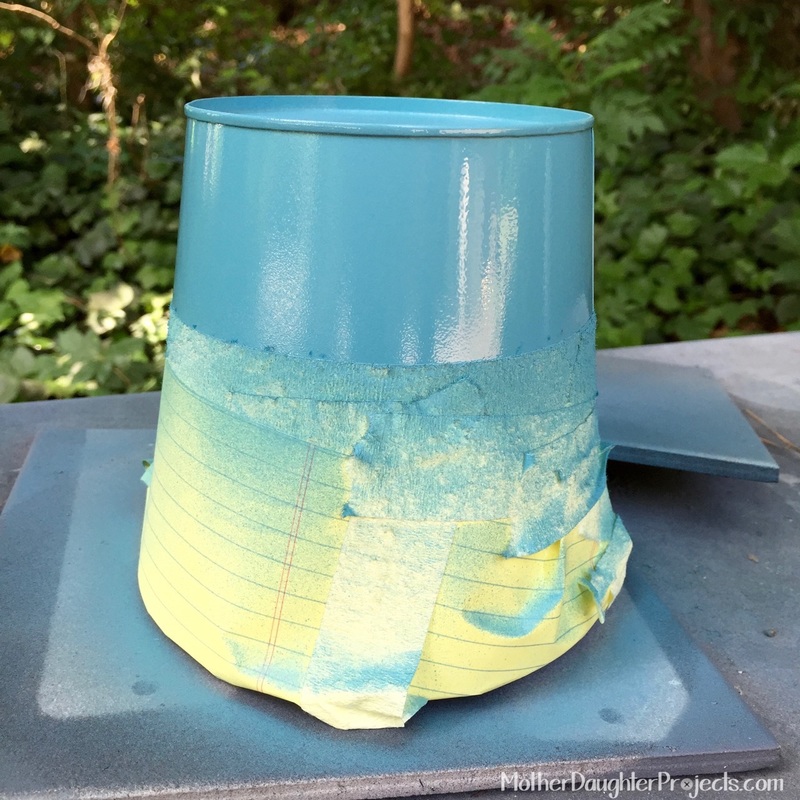 Painted Bucket. Mother Daughter Projects.