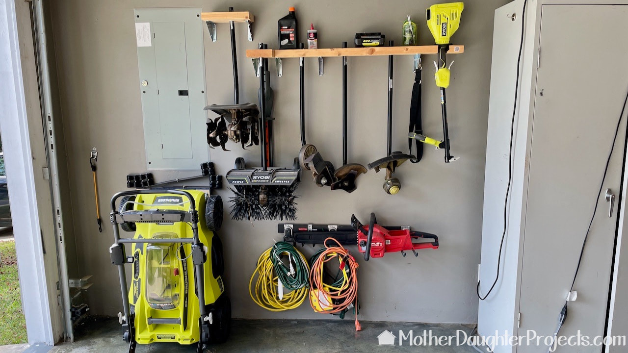 The power outdoor tools we are using are from Ryobi's Expand-It system.