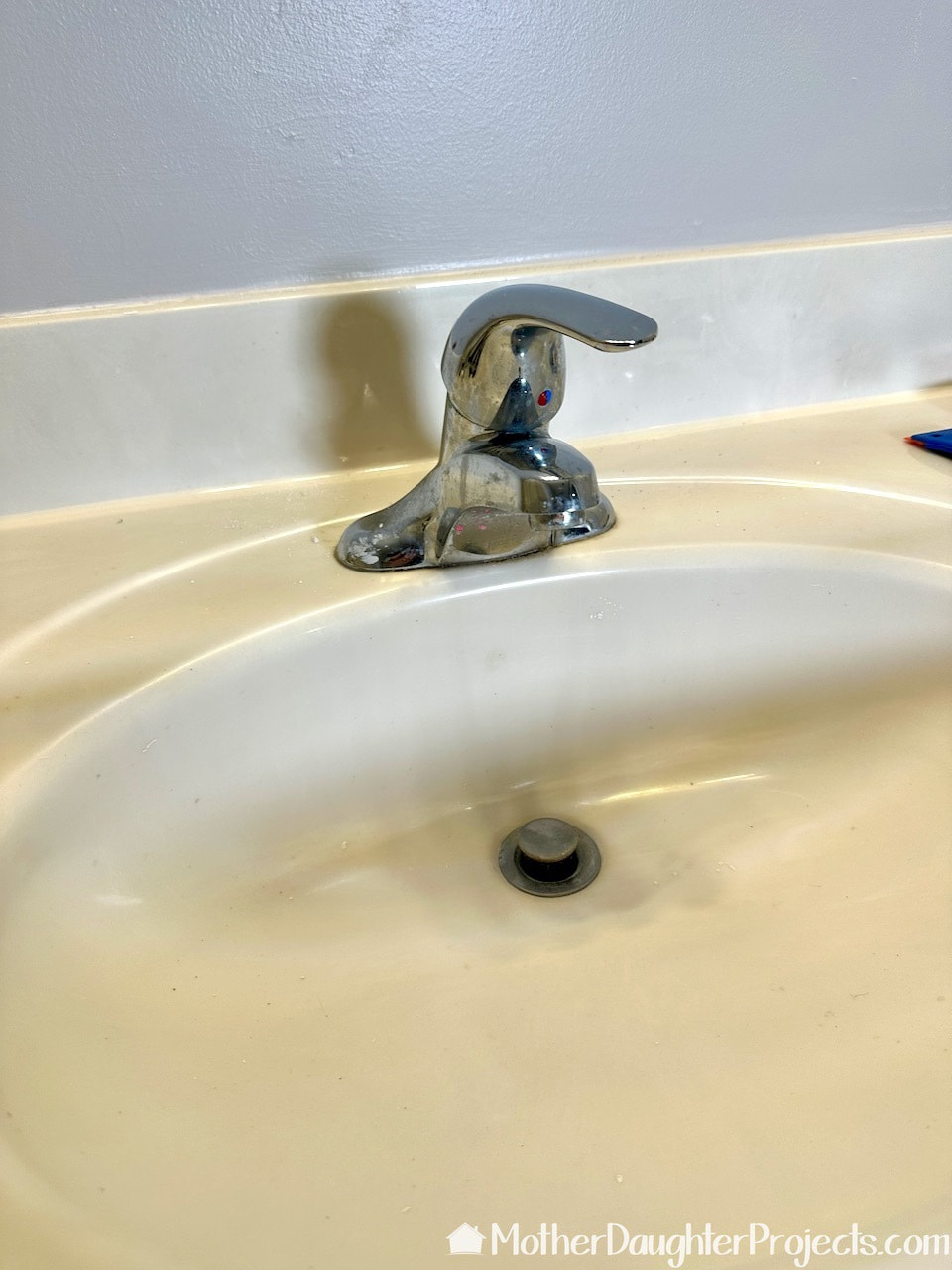 The original single handle half bath faucet is by Delta.