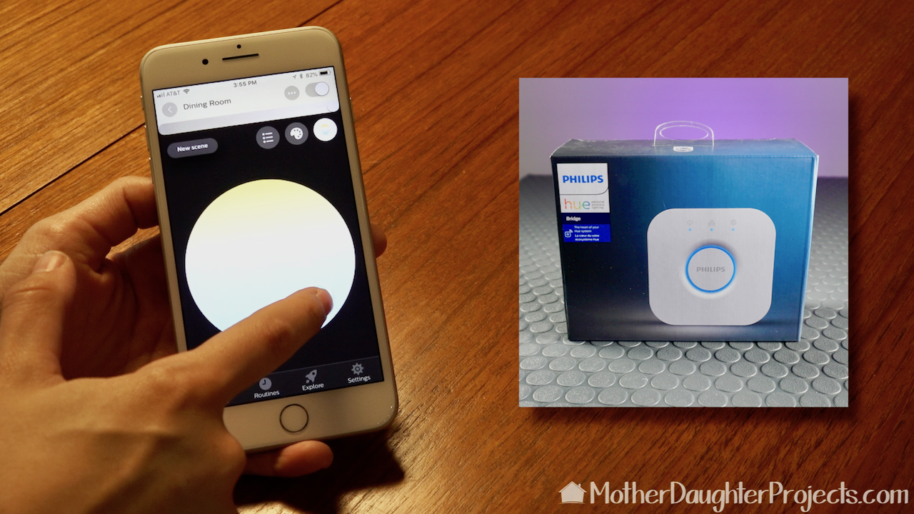 A Philips Hue Bridge is necessary for the smart features to work.