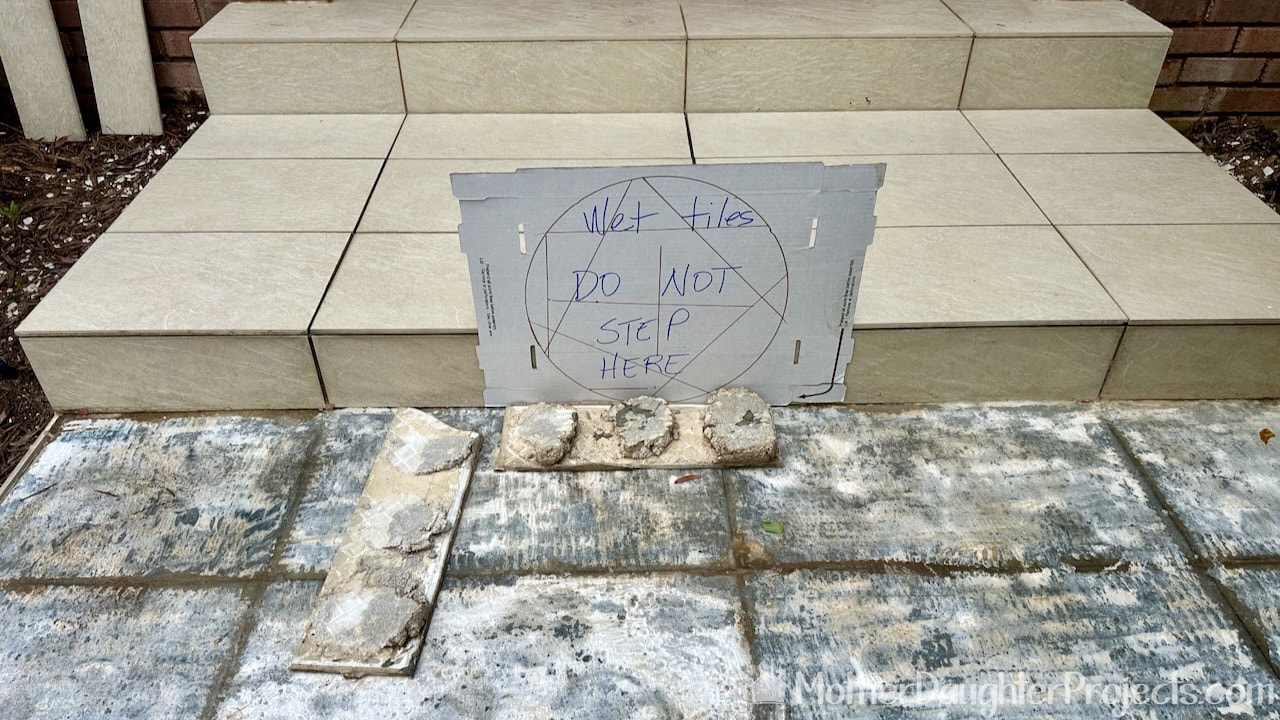 How to tile your front steps.