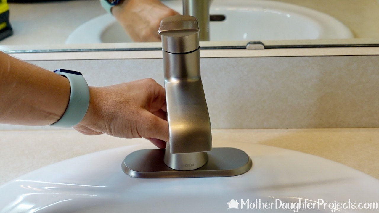 How to install the Moen Liso bath faucet.