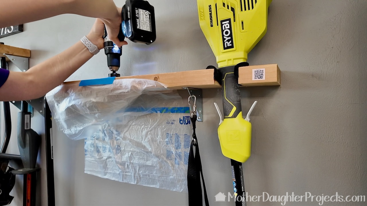 This is a DIY storage system for the Ryobi Expand It powerhead and attachments. 