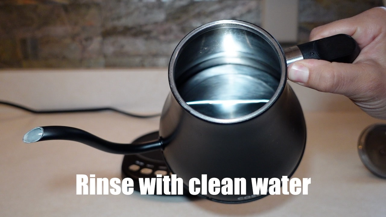 How to Clean a Gooseneck Pour-Over Kettle [Electric + Stove!] – LuxHaus
