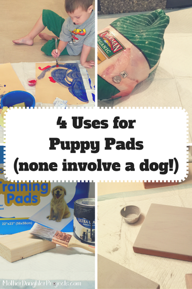 4 Uses for Puppy Pads. Mother Daughter Projects.