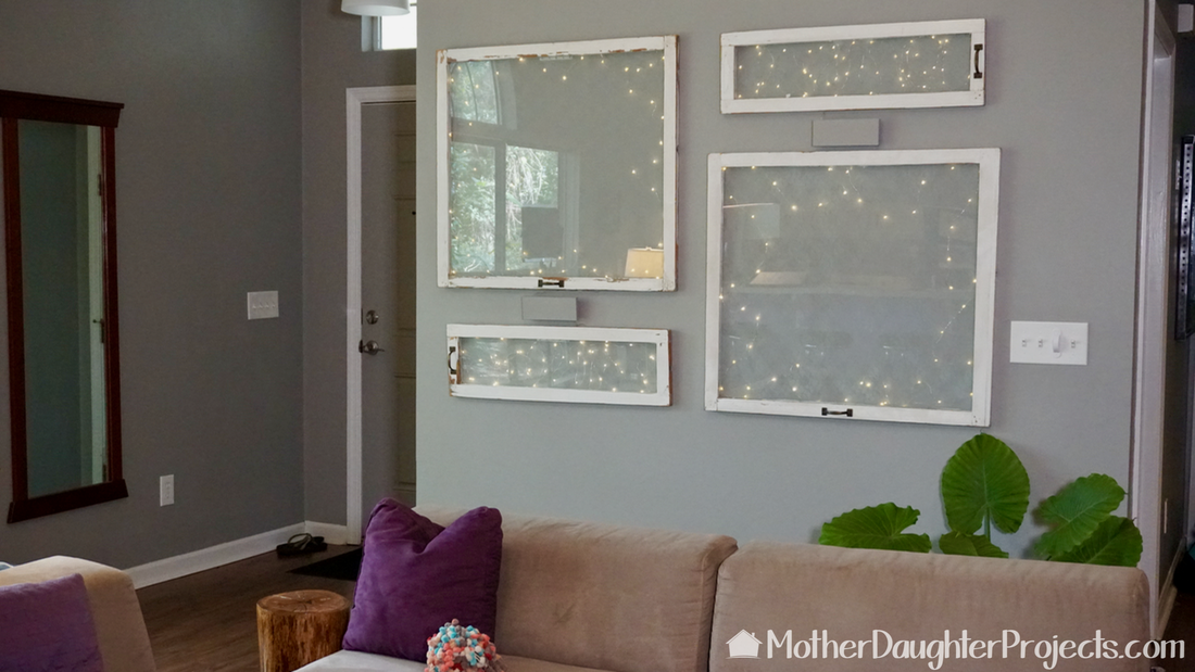 How To Hang Old Windows For Wall Display Mother Daughter Projects
