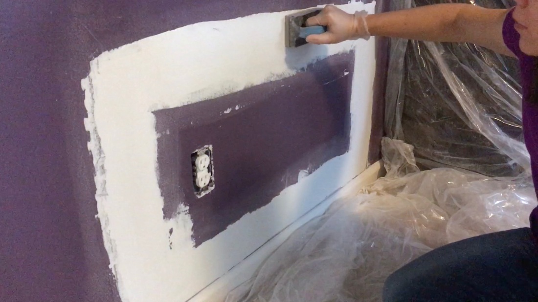 Drywall Repair. Mother Daughter Projects.