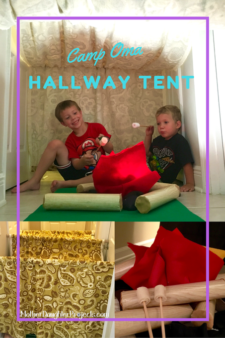 Play Camp Tent. Mother Daughter Projects.