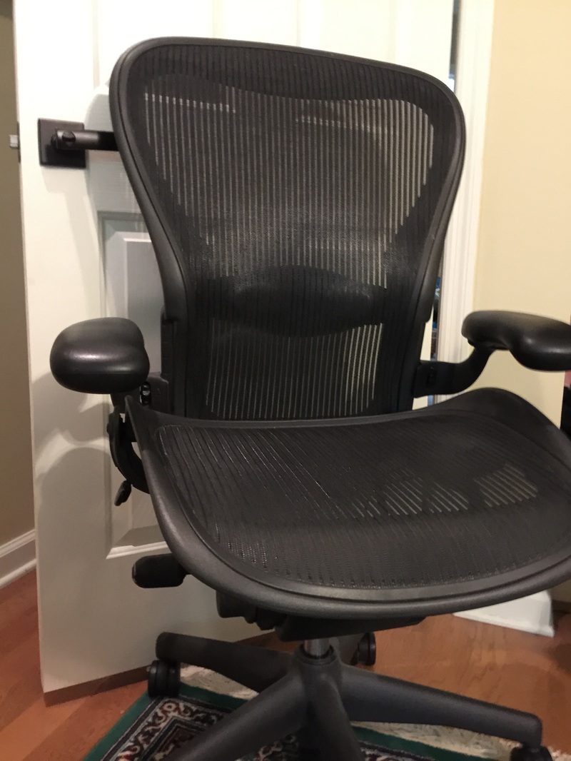 Herman Miller Aeron chair from Craigslist for $150. Perfect condition. MotherDaughterProjects.com