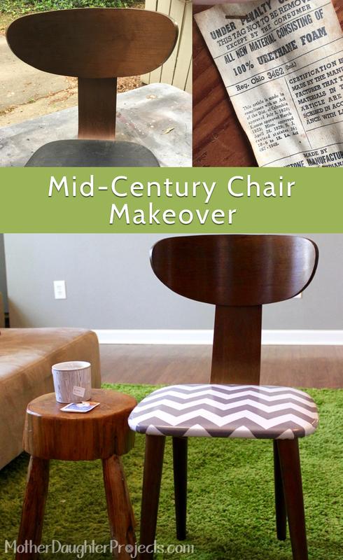 Mid-Century Chair Makeover. MotherDaughterProjects.com