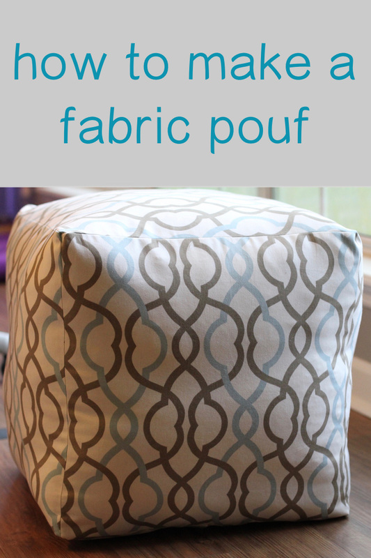 Fabric Pouf. MotherDaughterProjects.com