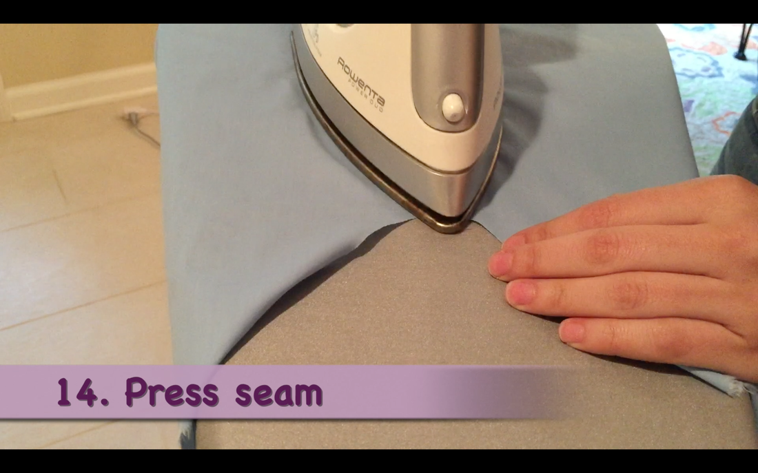 How to Make a Pillowcase Dress: Step 14, press the seam the full length of the garment. MotherDaughterProjects.com