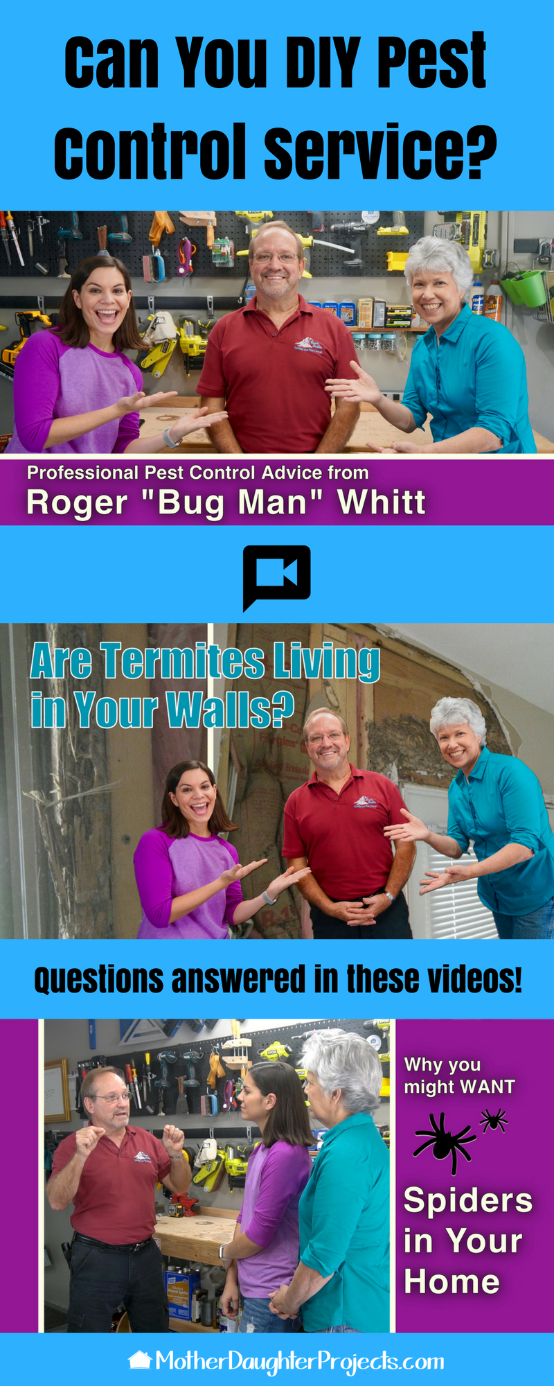 Learn all about pest control service and how to DIY your own  bug service in these videos!