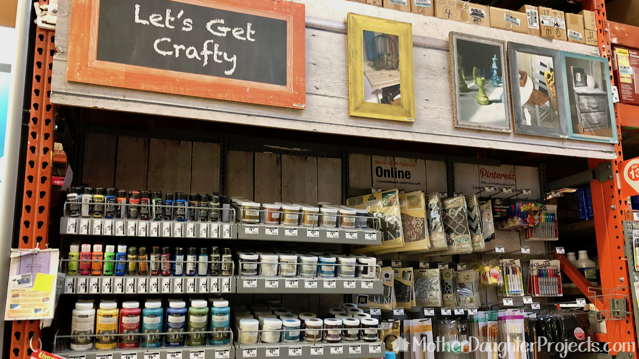 some Home Depot stores carry craft supplies like mod podge and e6000