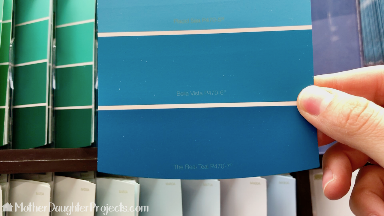 Behr paint chip the real teal