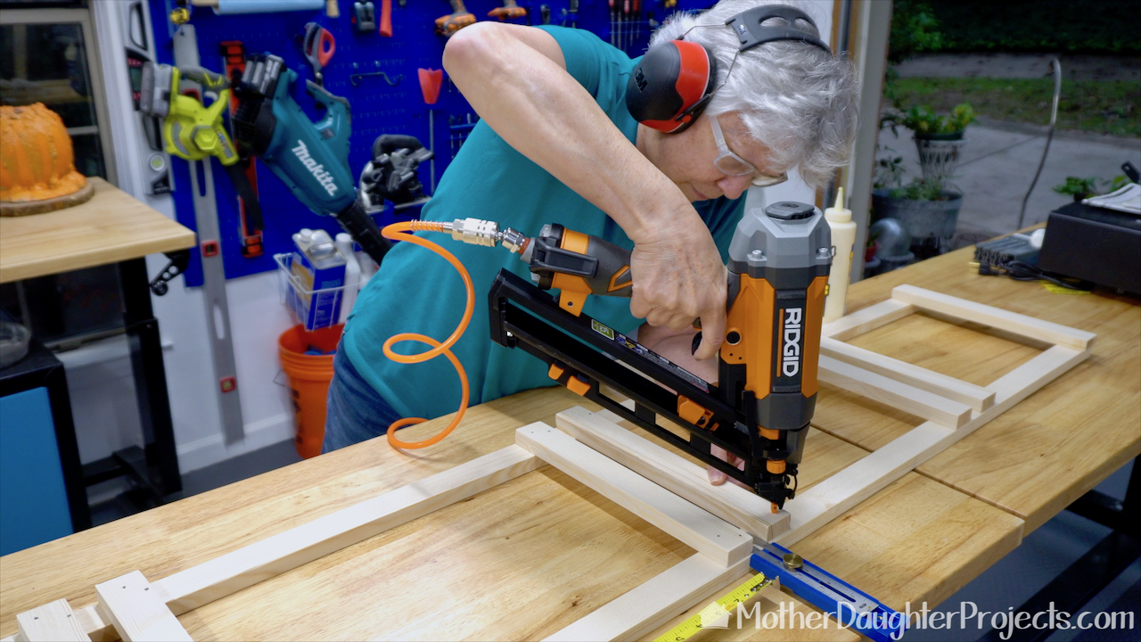 The Ridgid framing nailer is pretty easy to use. 