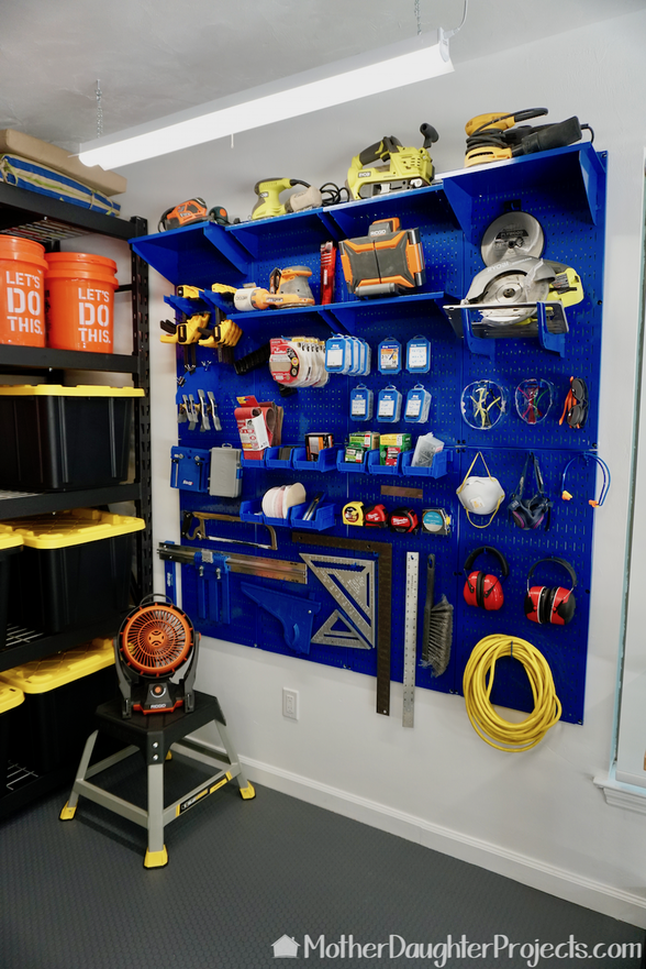 Garage Work Organization With Wall Control Pegboard Mother Daughter Projects - Wall Control Pegboard Ideas