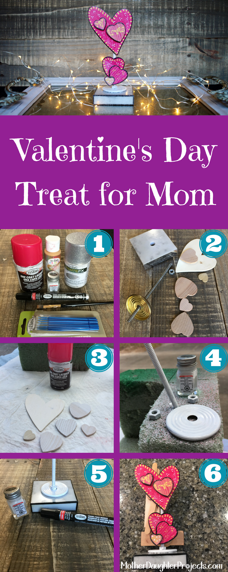 Learn how to make a unique, handmade and personal gift for Valentine's Day. Great for kids to make for Mom!