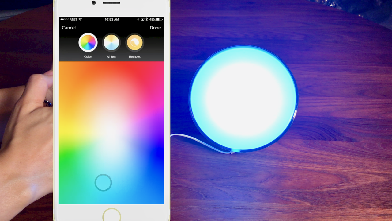 Learn about the Hue portable smart light, Hue Go. Use it for home automation and make it any color with your phone or tablet.