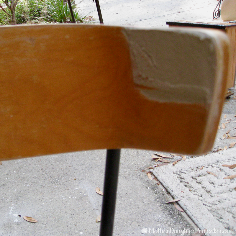 Learn how to upcycle a chair using a thrifted leather skirt!