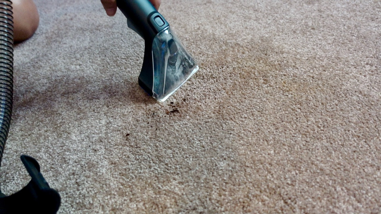 The Hoover ONEPOW is lightweight and is great for cleaning up small spills.