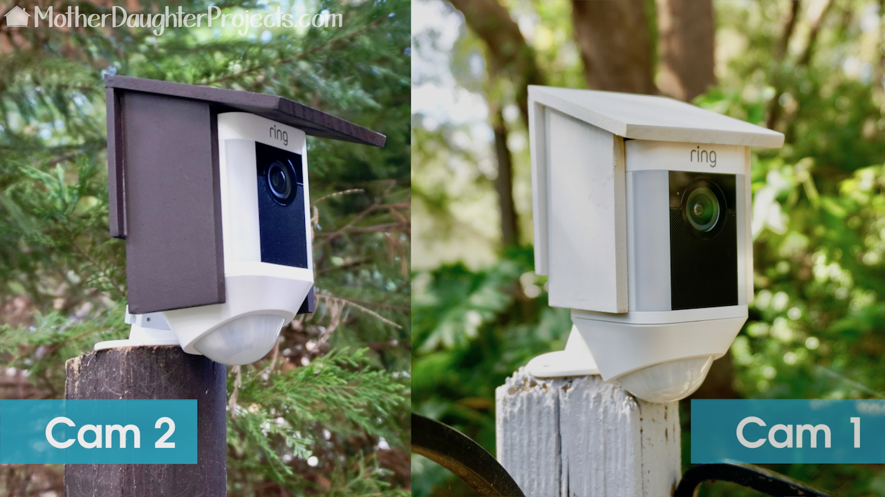 The two little 'birdhouses' are finished and in place.