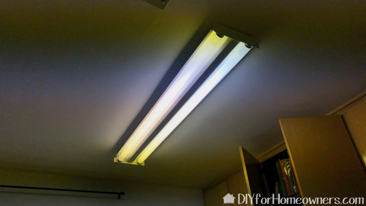 We are replacing this fluorescent fixture with a LED skylight.