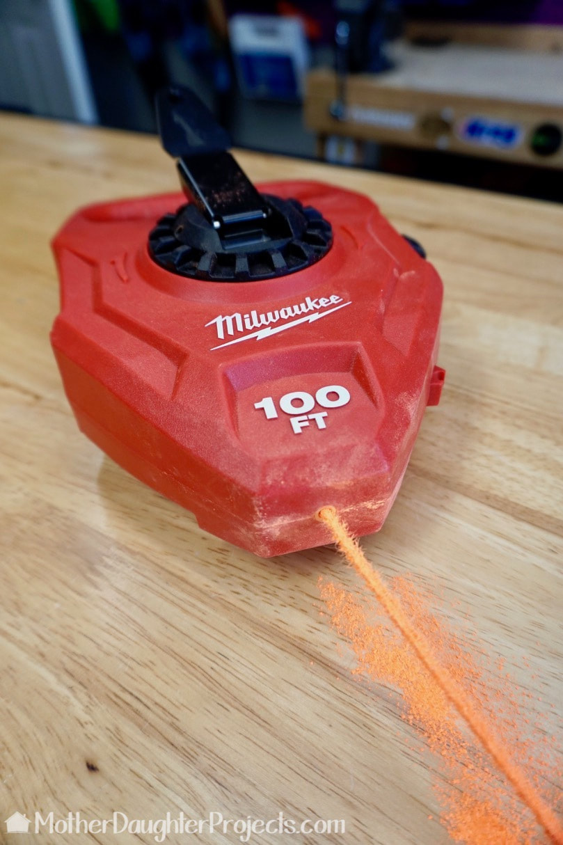 Create accurate marking for sidewalk or driveway chalk games with a chalk line marker. The Milwaukee 100’ chalk reel gets the job done. Your kids can add the chalk details for hopscotch and four square. Bring on summer. 