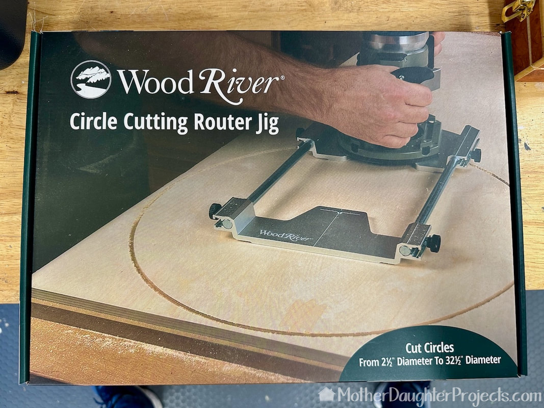 Here's the front of the Wood River circle cutting router jig.