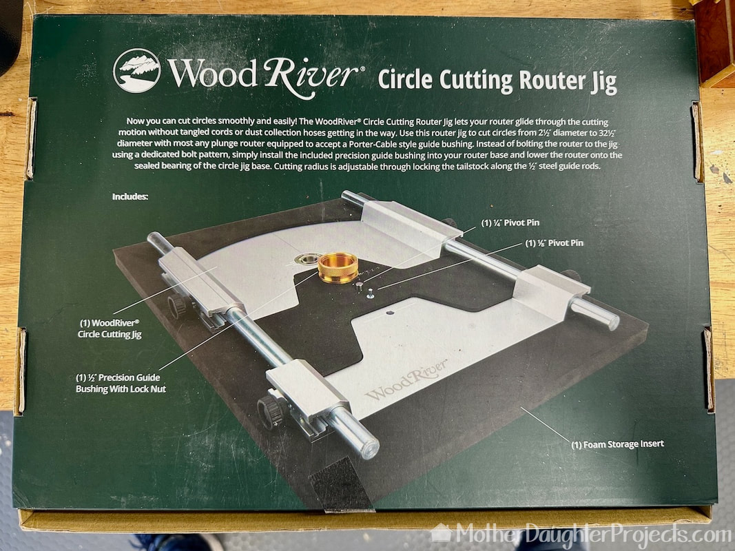 Wood river circle cutting router jig from woodcraft.