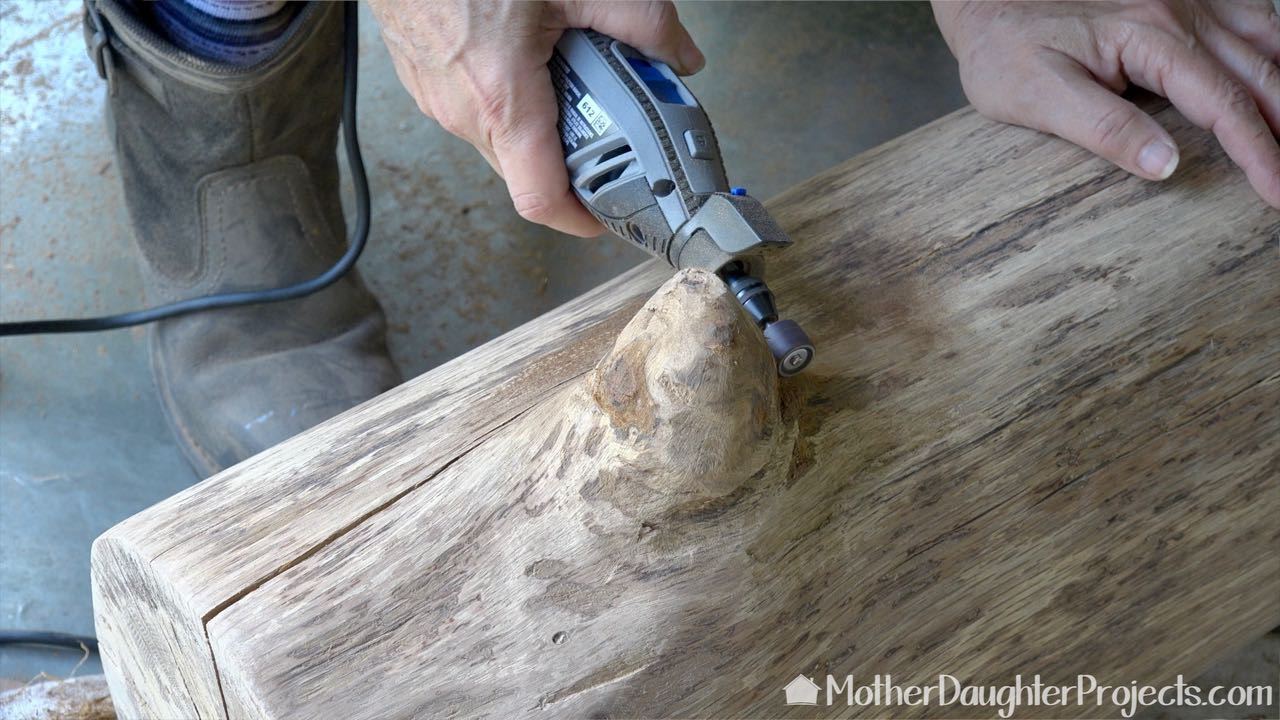 How to use a Dremel sanding band. 