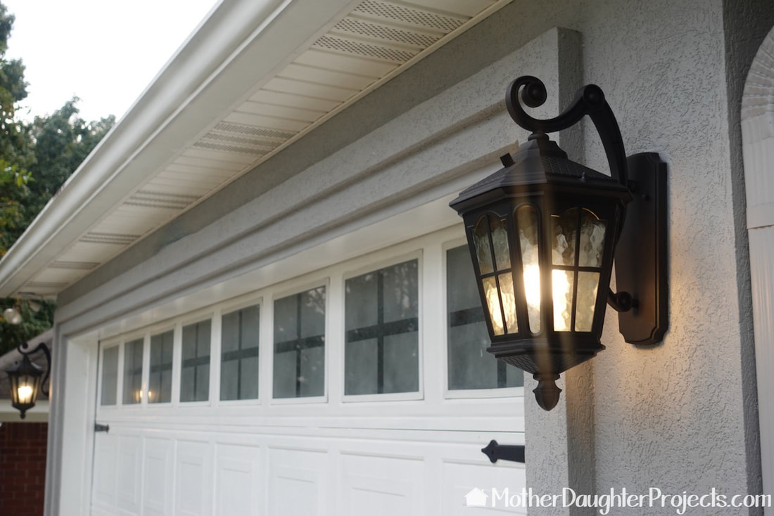 The lights go well with the existing magnetic garage hardware.