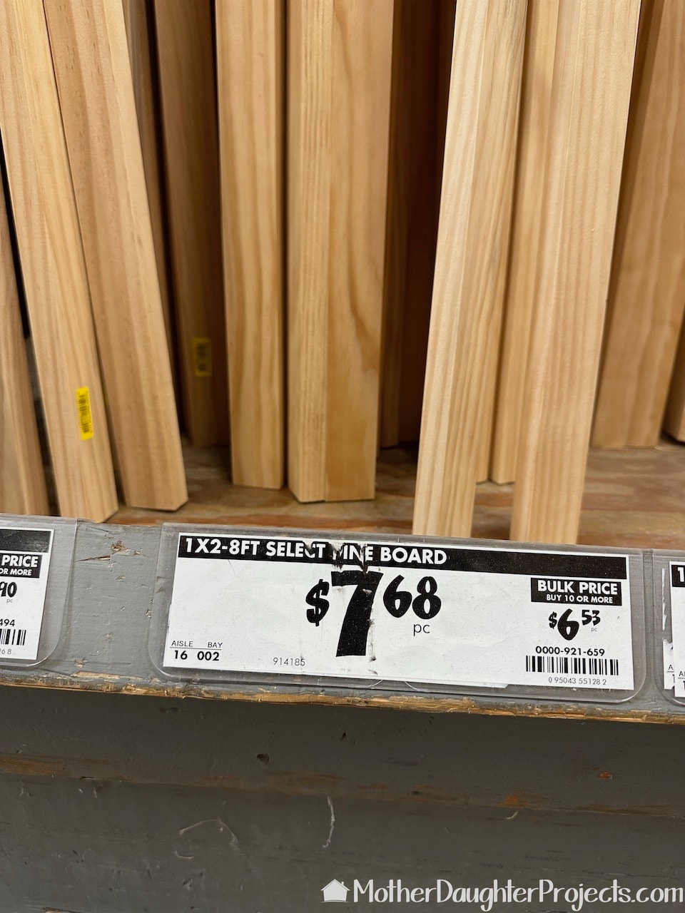 Buying lumber at the Home Depot for the landing zone.