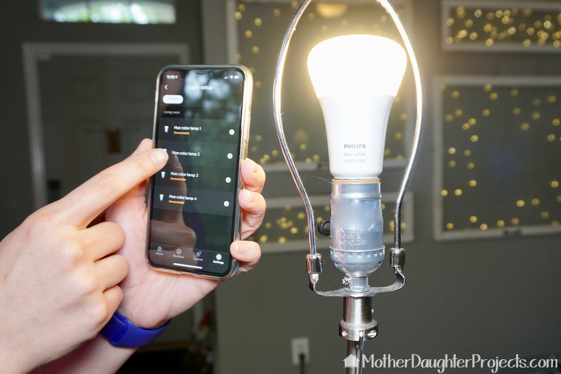 See how to add some smart features to your home with these light bulbs! #smarthome #homedepot #automation #philips