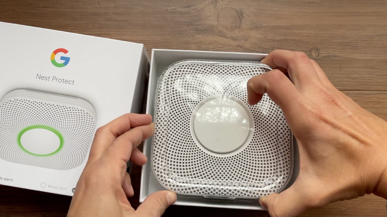 The Google Nest Protect is sleek and high tech looking.