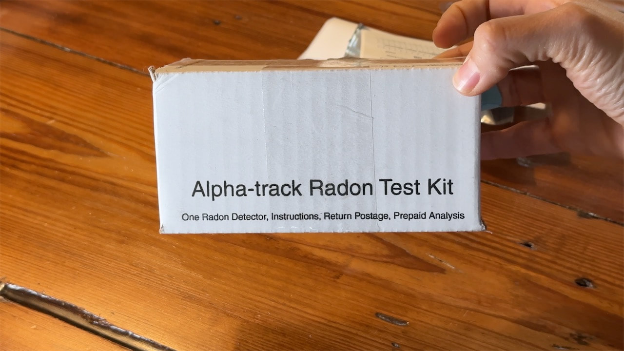 The Radon test kit also includes the analysis of the results.
