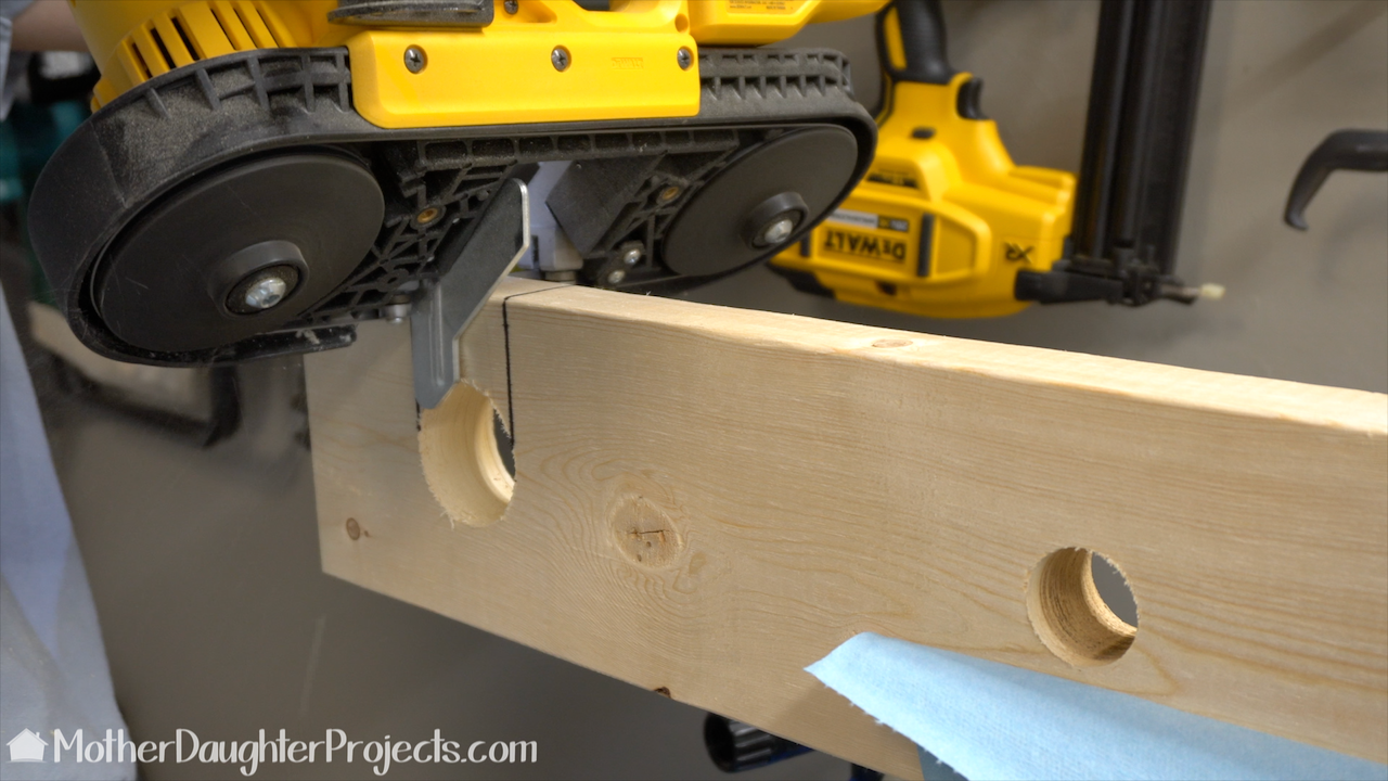 Building the Ryobi Expand-It System holder. 