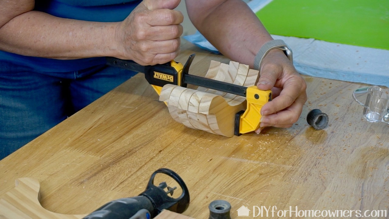 Drill the holes in the base to a depth of 1/4