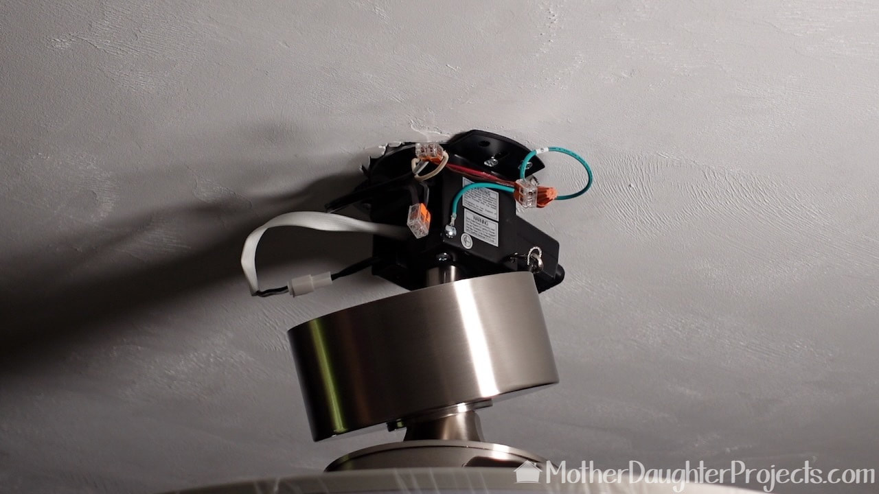 How to wire a ceiling fan.