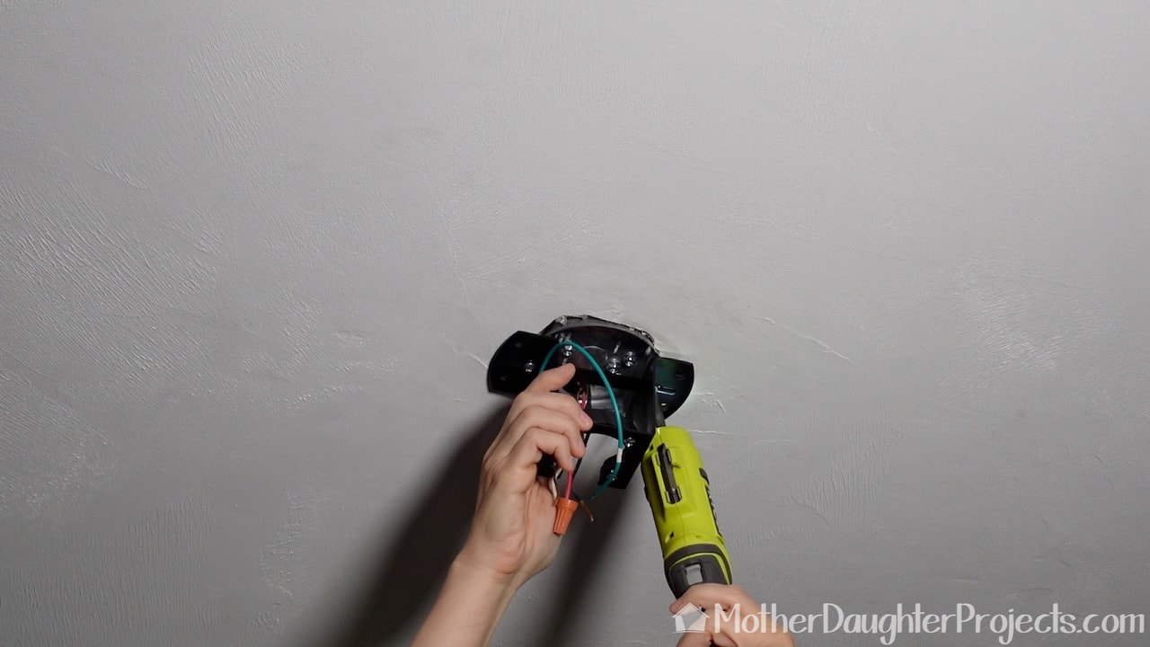 How to install a new ceiling fan.