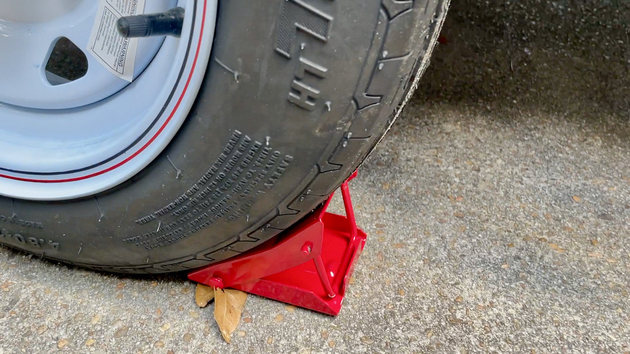 Carry wheel chocks just in case you'll need those at your destination. These folding harbor freight ones are super convenient. 