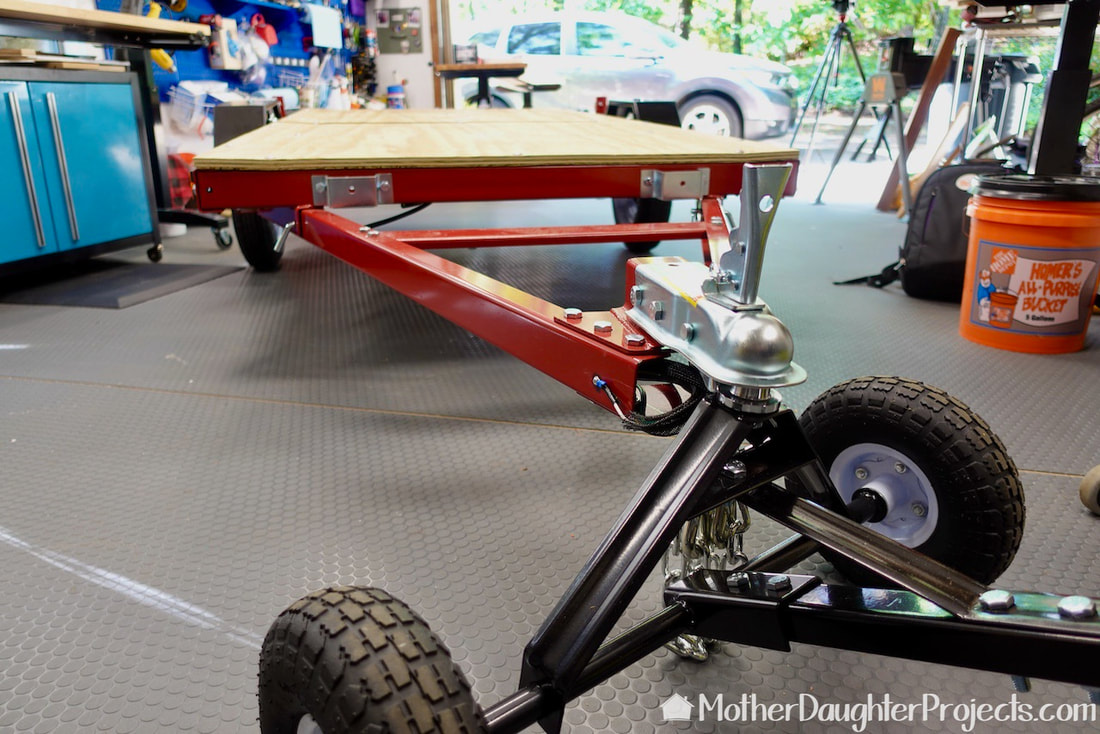 the Haul-Master Trailer Dolly makes moving the trailer to much easier. 