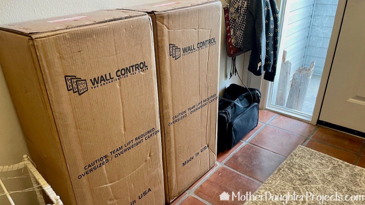 The Wall Control panels and accessories came well packaged in heavy duty boxes.
