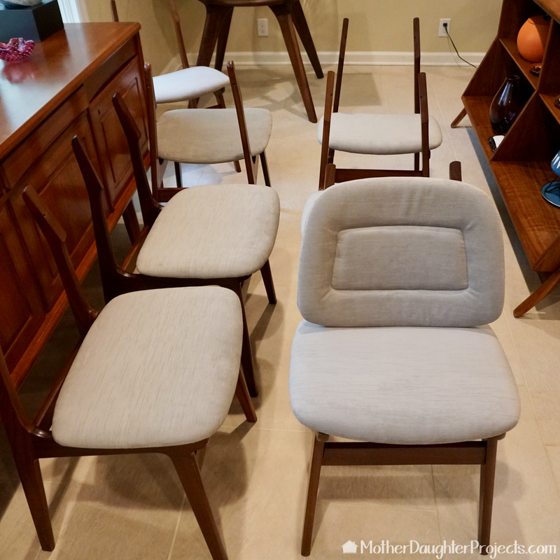 Take a step-by-step look at how to refinish and make over 50+ year old mid century chairs. Learn basic furniture upholstery tips and tricks!