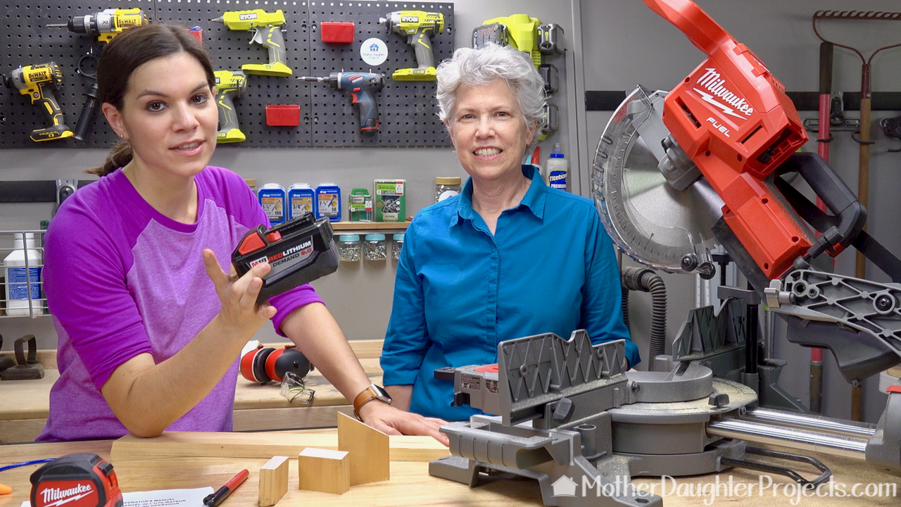 Learn all about the basics of a miter saw and how to make a chop, miter, and bevel cut. Learn the advantages of brushless and battery powered tools.