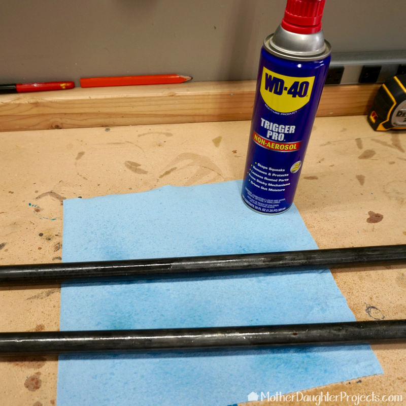 The pipes were cleaned with WD-40.