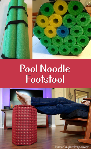 7 pool noodle DIY idea. MotherDaughterProjects.com
